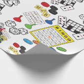 Game Night, Board Games en Word Puzzles Cadeaupapier (Hoek)