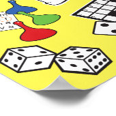 game Night, Board Games en Word Puzzles Poster (Hoek)