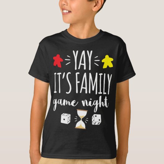 Game Night Board Games Kaart voor gevierde familie T-shirt (Voorkant)