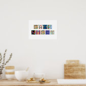 Game Night Board-Poster voor gamealfabet Poster (Keuken)