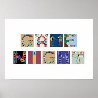 Game Night Board-Poster voor gamealfabet Poster