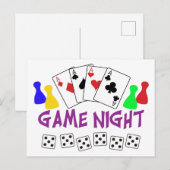 Game Night Briefkaart (Voorkant / Achterkant)