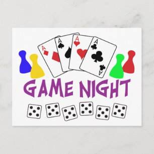 Game Night Briefkaart