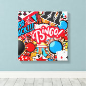 Game Night Canvas Afdruk (Insitu (Houten vloer))