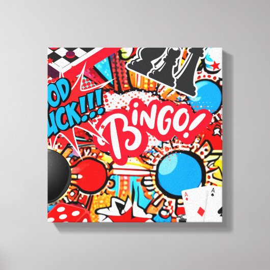 Game Night Canvas Afdruk (Voorkant)