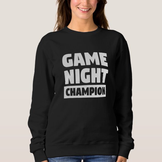 Game Night Champion voor game Night Champion Trui (Voorkant)