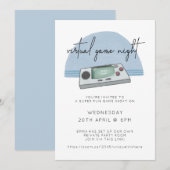 Game Night Console Gaming Blue Kaart (Voorkant / Achterkant)