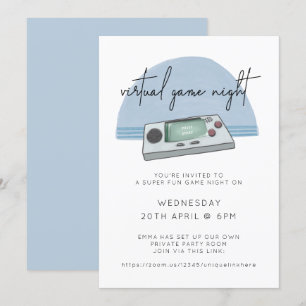 Game Night Console Gaming Blue Kaart