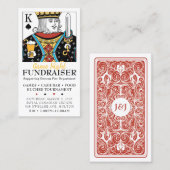 Game Night Fundraiser Tickets Euchre Toernooi (Voorkant / Achterkant)
