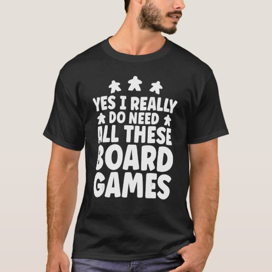 Game Night Funny, ik heb echt al deze raad nodig T-shirt (Voorkant)