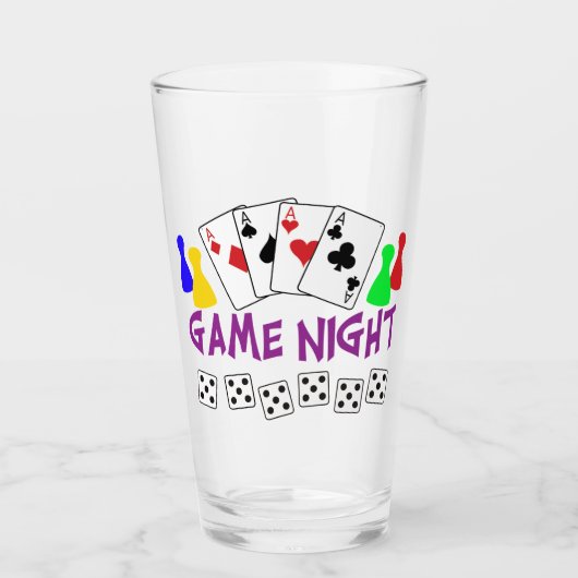 Game Night Glas (Voorkant)