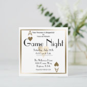 Game Night Goud Aas van Harten Kaart (Staand voorkant)