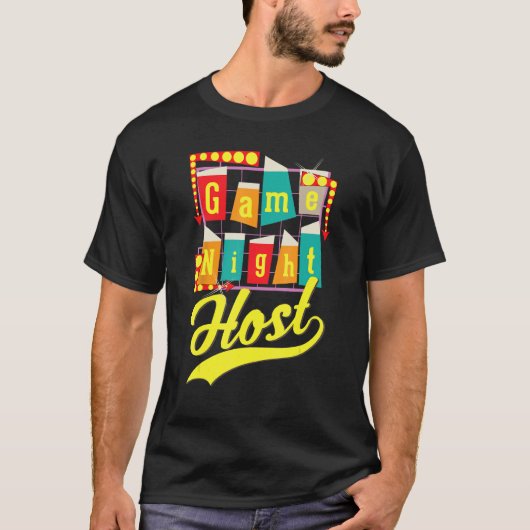 Game Night Host Family Board Game Trivia Night T-shirt (Voorkant)