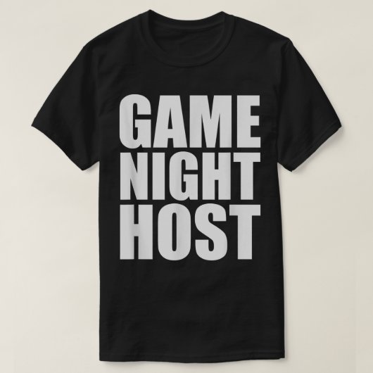 GAME NIGHT HOST Funny Board Video Game T-shirt (Design voorkant)