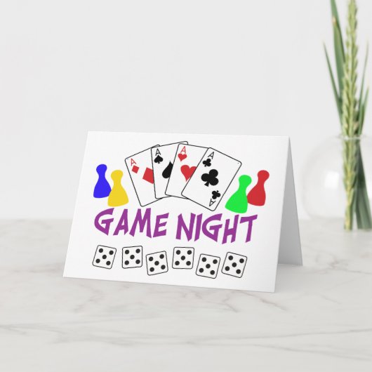 Game Night Kaart (Voorkant)