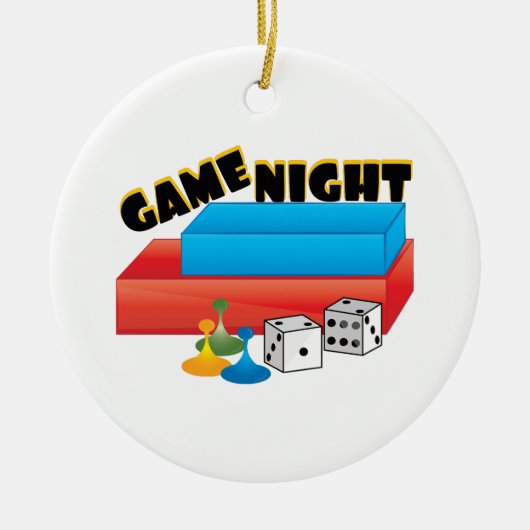 Game Night Keramisch Ornament (Voorkant)
