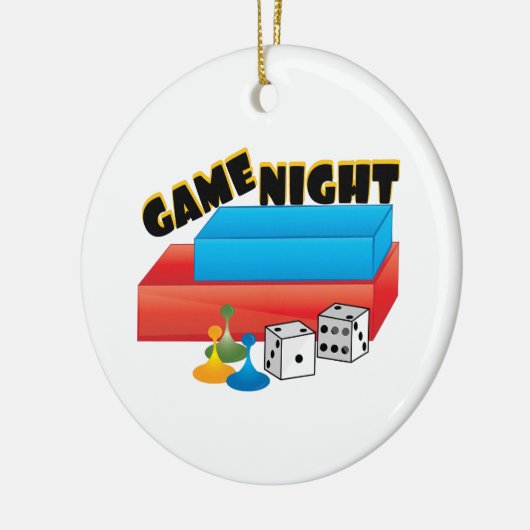 Game Night Keramisch Ornament (Links)