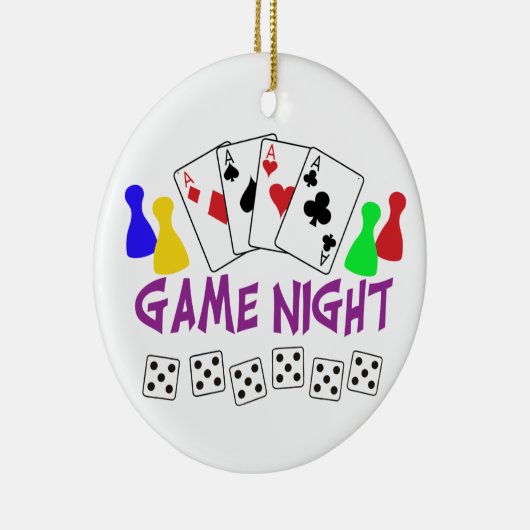 Game Night Keramisch Ornament (Rechts)