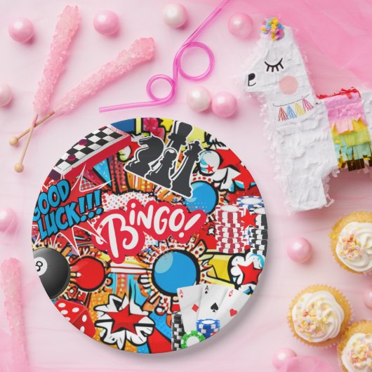 Game Night Papieren Bordje (Feest)