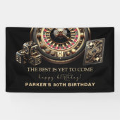 Game Night Party Gepersonaliseerde Gelukkige Verja Spandoek (Horizontaal)