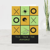 Game Night Party Uitnodiging, Tic Tac Toe Humor (Voorkant)