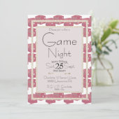 Game Night Pink Glitter Pplay Dice Kaart (Staand voorkant)
