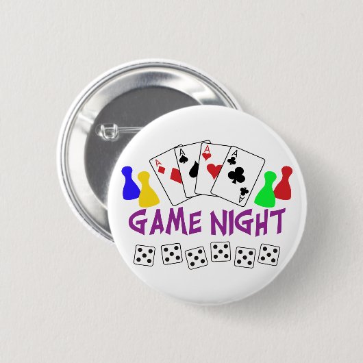 Game Night Ronde Button 5,7 Cm (Voorkant /achterkant)