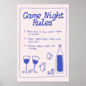 Game Night Rules Poster (Voorkant)