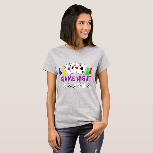 Game Night T-shirt (Voorkant volledig)
