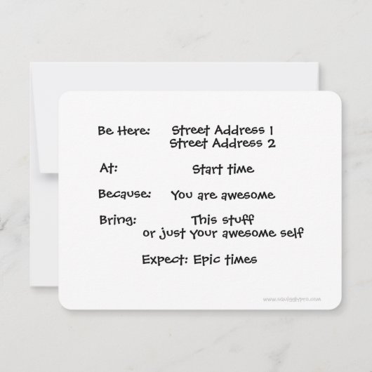 Game Night-uitnodigingen Kaart (Achterkant)