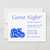 Game Night-uitnodigingen Kaart (Voorkant)