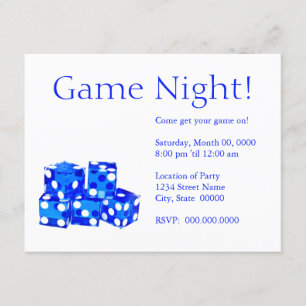 Game Night-uitnodigingen Kaart