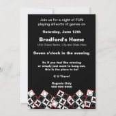 Game Night-uitnodigingen - Win met ons Kaart (Achterkant)