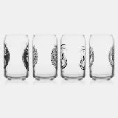 Game Night Unieke Draken 4 Aanpasbare tekst Blikvorm Glas (Links)