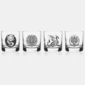 Game Night Unique Dragons 4 Personalize Text Whisky Glas (Achterkant)
