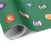 Game Night Verjaardag Biljart Pool Shark Cadeaupapier (Rol Hoek)