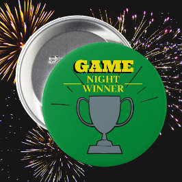 Game Night winnaar Fun Trophy voor Party Champs Ronde Button 7,6 Cm