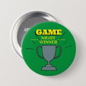Game Night winnaar Fun Trophy voor Party Champs Ronde Button 7,6 Cm (Voorkant /achterkant)