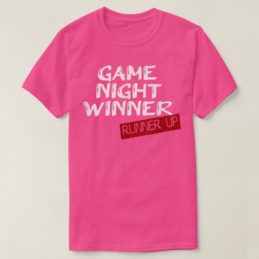 Game Night Winner RUNNER UP  T-shirt (Design voorkant)
