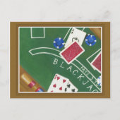 Game of Blackjack with Chips by Chariklia Zarris Briefkaart (Voorkant)