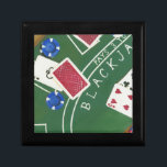 Game of Blackjack with Chips by Chariklia Zarris Cadeaudoosje<br><div class="desc">Ace's Up! This dazzling piece by Chariklia Zarris shows a gamo of blackjack being played. Stacks of chips wait to be bet and cards wait to be flipped over. Purchase heeft een hele today.</div>