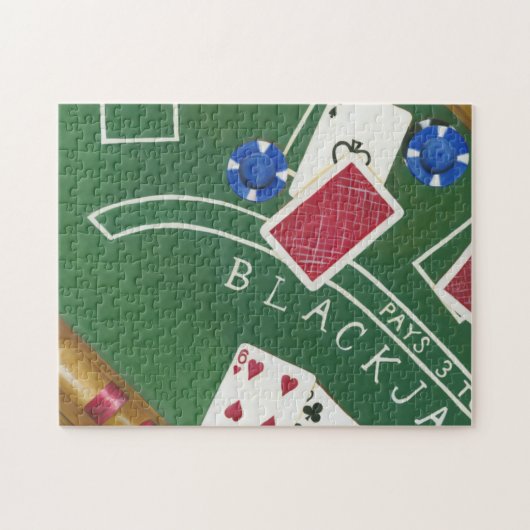 Game of Blackjack with Chips by Chariklia Zarris Legpuzzel (Horizontaal)
