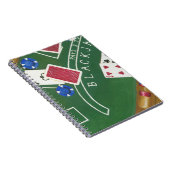 Game of Blackjack with Chips by Chariklia Zarris Notitieboek (Rechterzijde)