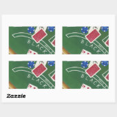 Game of Blackjack with Chips by Chariklia Zarris Rechthoekige Sticker (Vel)