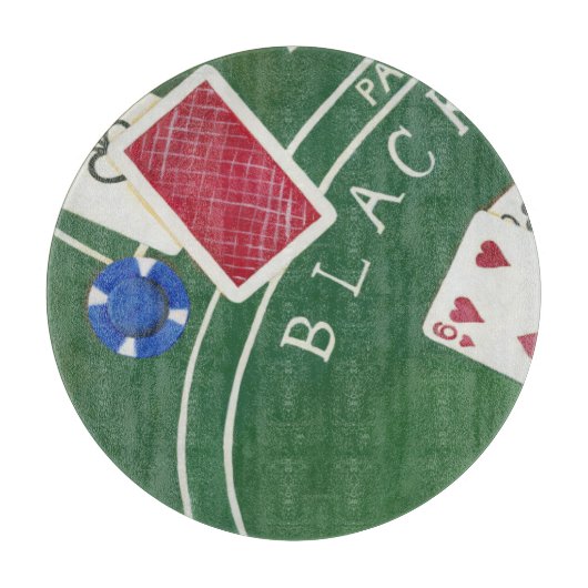 Game of Blackjack with Chips by Chariklia Zarris Snijplank (Voorkant)