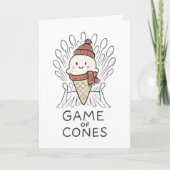 Game of Cones - Funny Christmas Card Feestdagen Kaart (Voorkant)