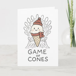 Game of Cones - Funny Christmas Card Feestdagen Kaart