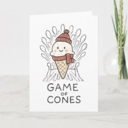 Game of Cones - Grappige Kerstkaart Feestdagen Kaart