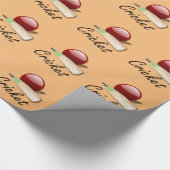 Game of Cricket, populair design Cadeaupapier (Hoek)