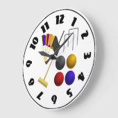 Game of Croquet Clock Grote Klok (Hoek)